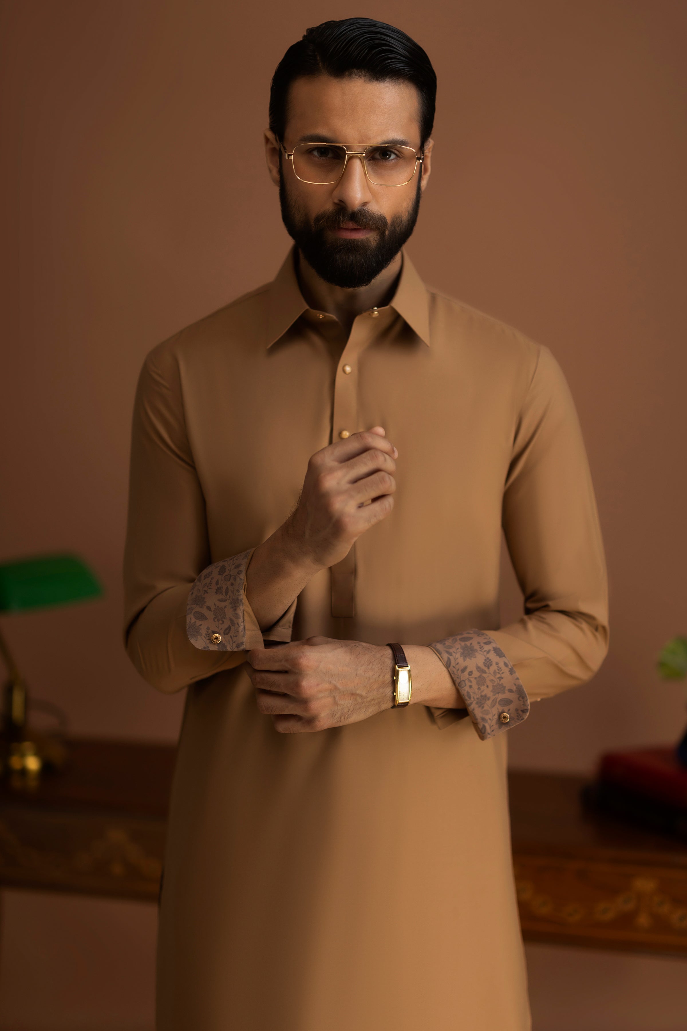BRNO - Dark Sand Exclusive Kameez Shalwar