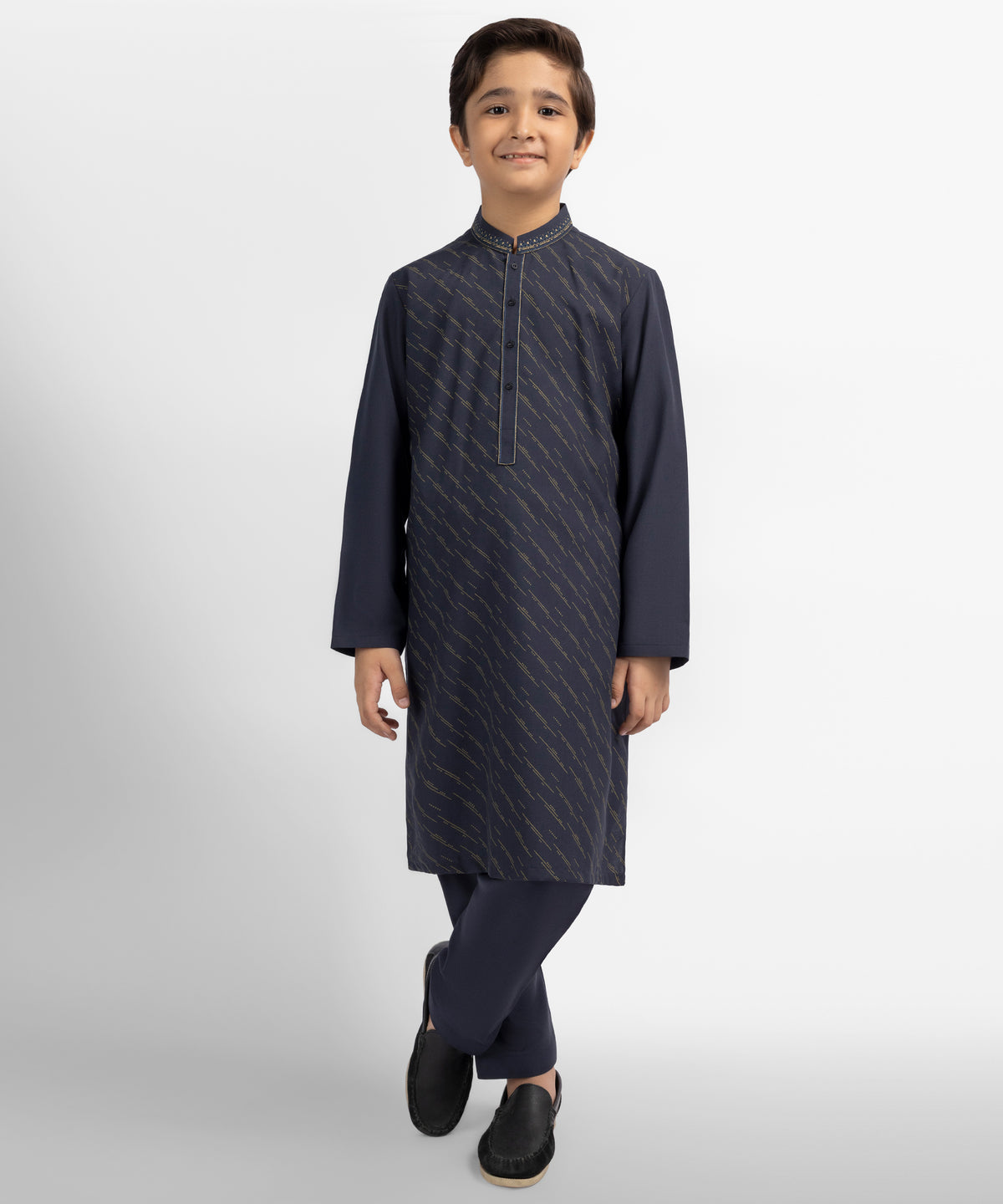Charcoal Semi-Formal Kurta Trousers