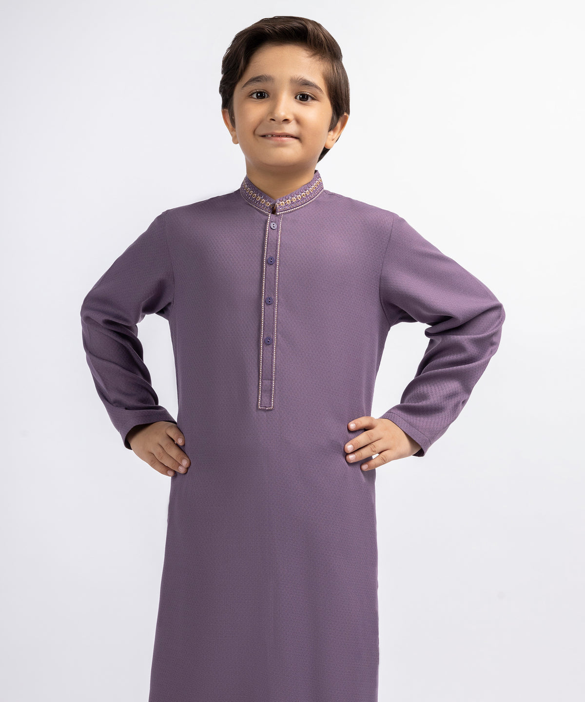 Light Purple Semi-Formal Kameez Shalwar