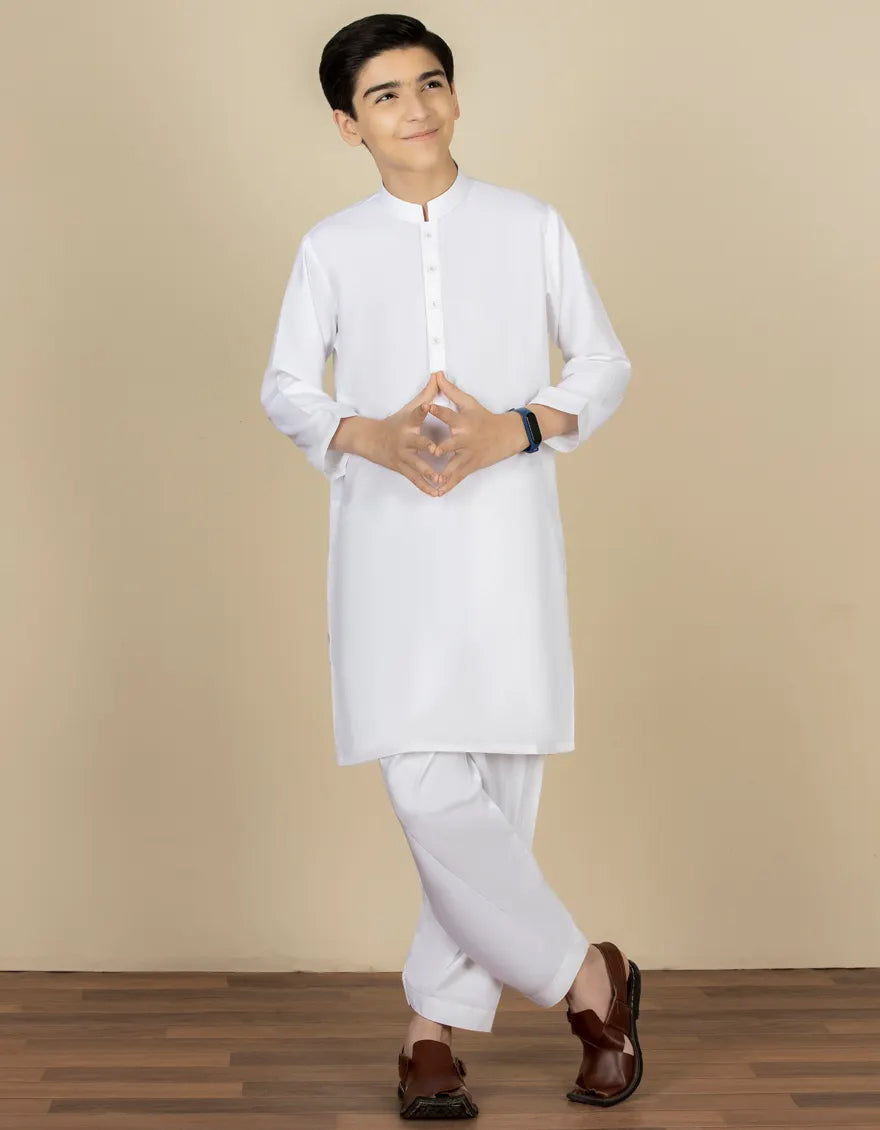 White Plain Kameez Shalwar
