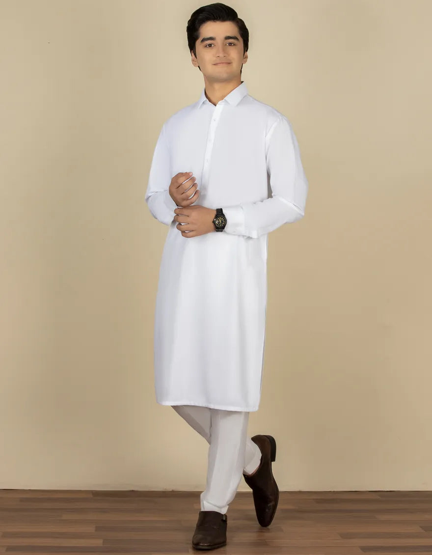 White Plain Kameez Shalwar