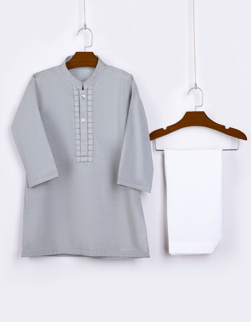 Powder Green Cotton Kameez Shalwar | Jjiks-A-41225