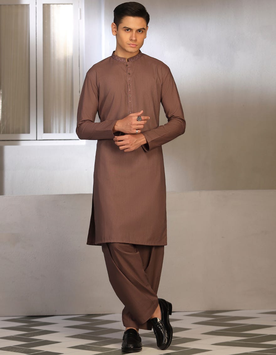 Mouve Blended Teen Boy's Kameez Shalwar | Jtks-A-41242