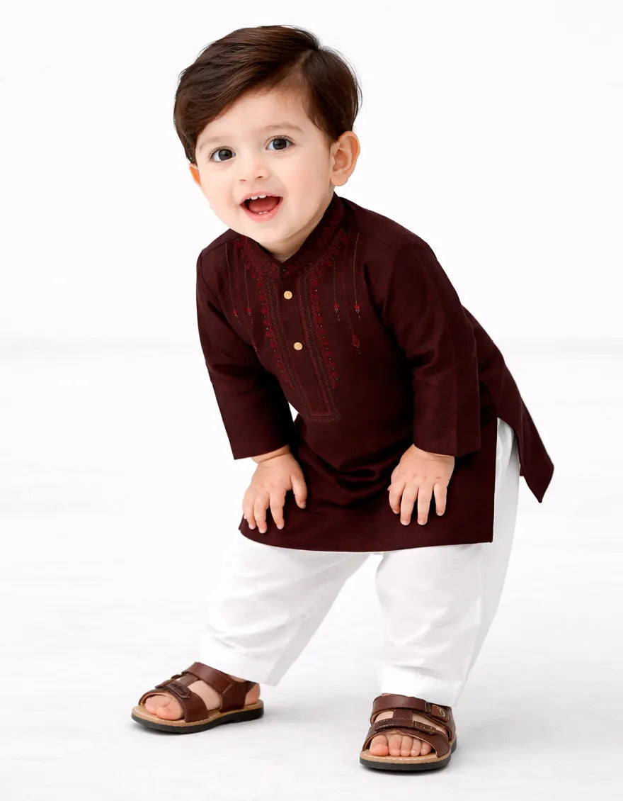 MAROON FORMAL KAMEEZ SHALWAR