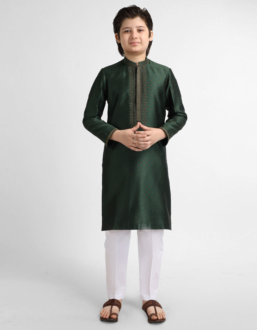 Green Formal Kurta