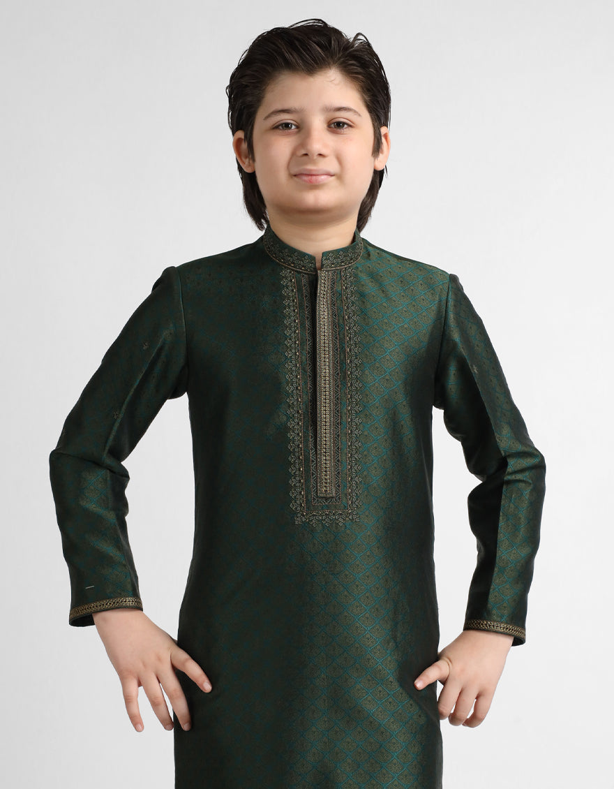 Green Formal Kurta