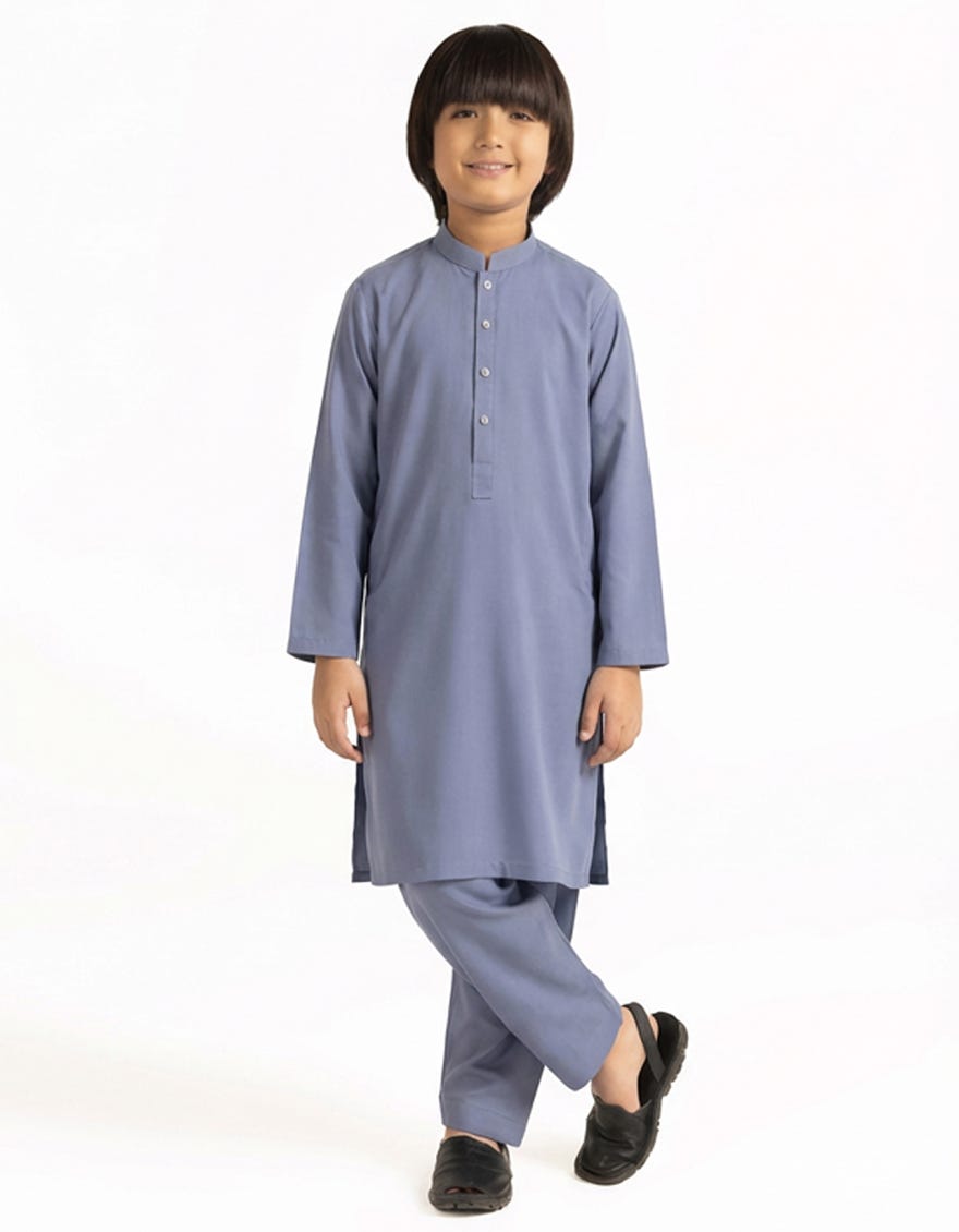BLUE CASUAL KURTA TROUSERS