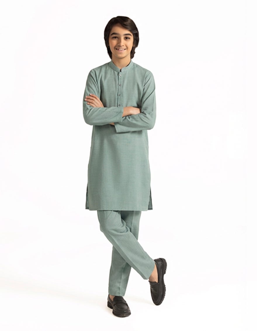 MINT GREEN CASUAL KURTA TROUSERS