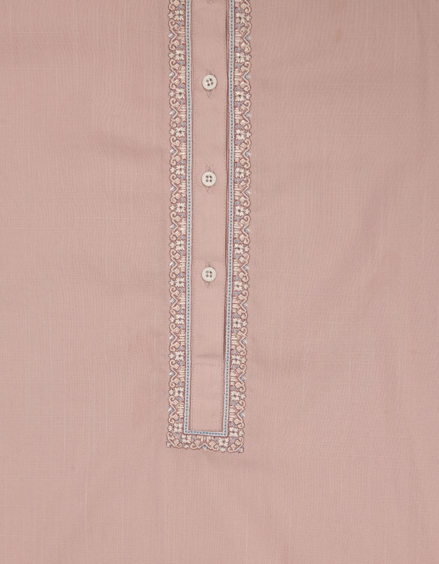 LIGHT PINK SEMI-FORMAL KURTA TROUSERS