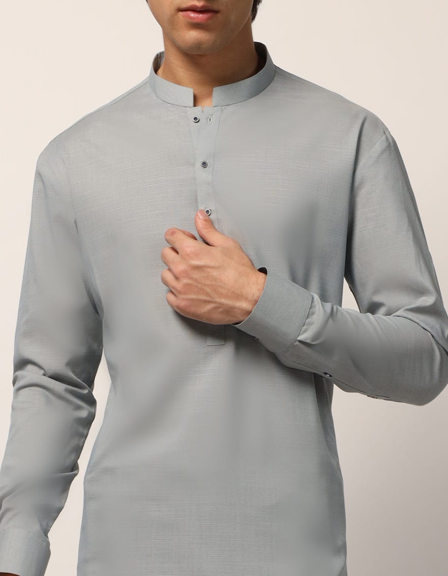 SKY BLUE CASUAL KURTA TROUSERS