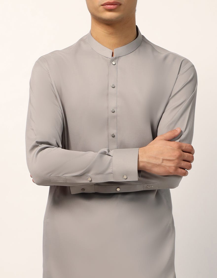 GREY CASUAL KAMEEZ SHALWAR