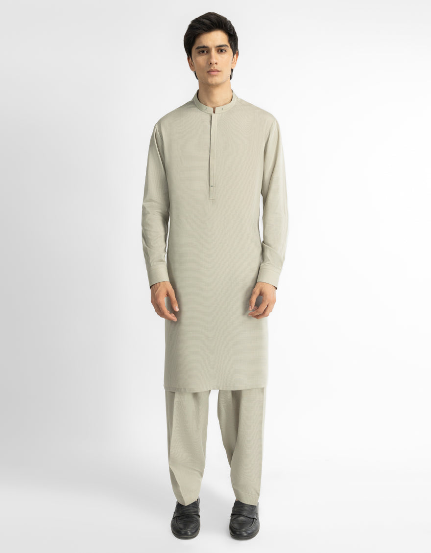 LIGHT GREEN CASUAL KAMEEZ SHALWAR