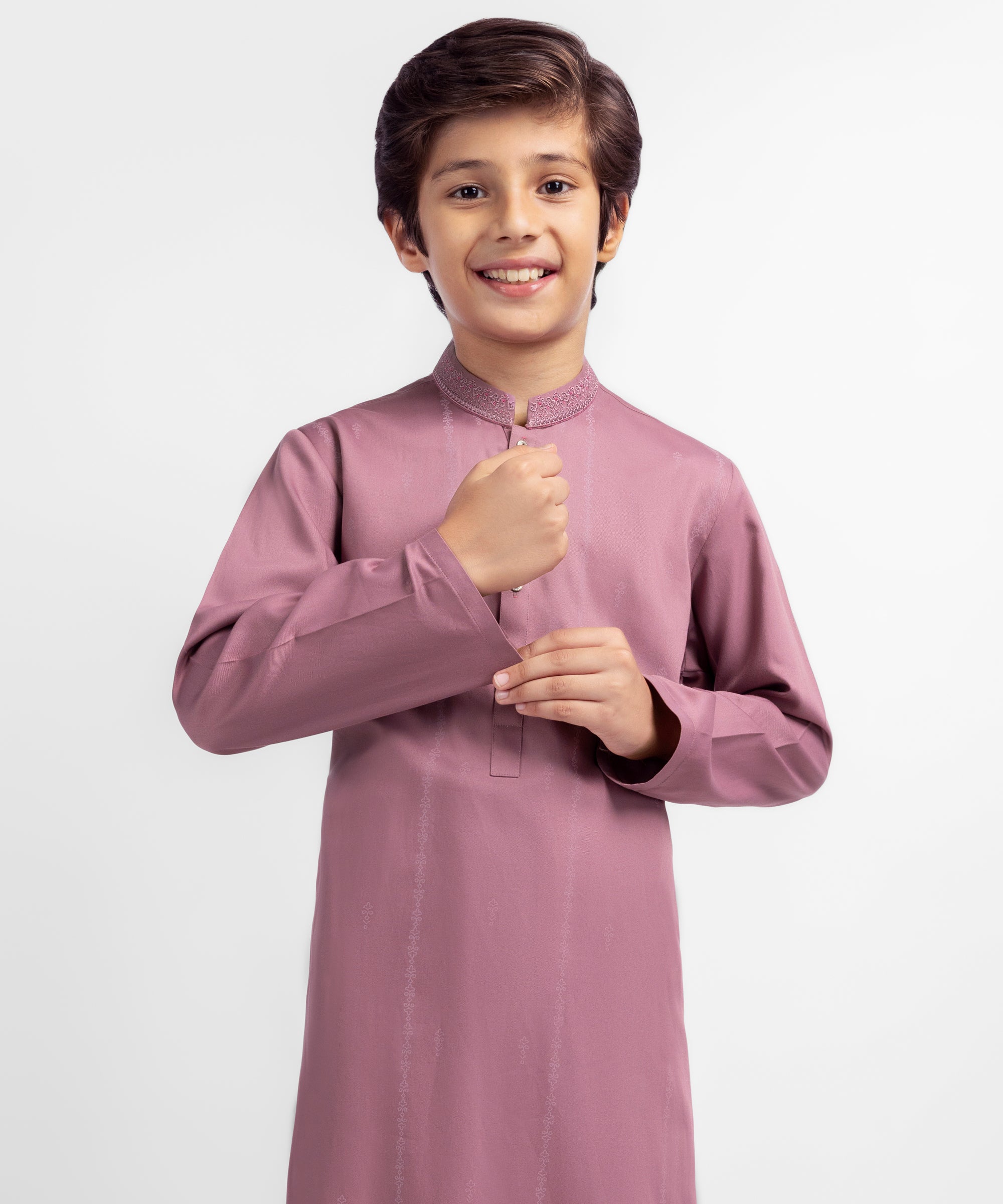Onion Pink Semi-Formal Kameez Shalwar