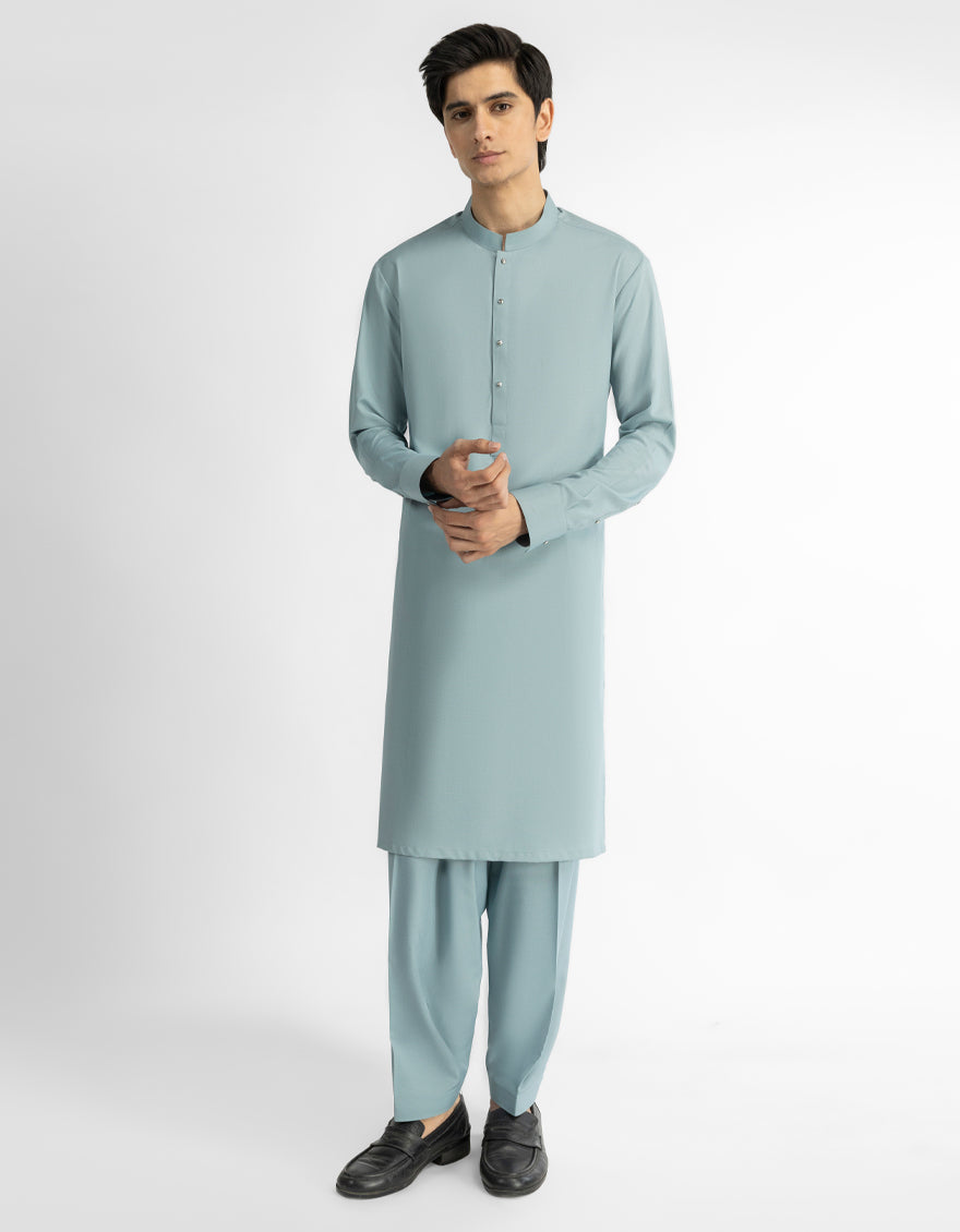 GREEN CASUAL KAMEEZ SHALWAR