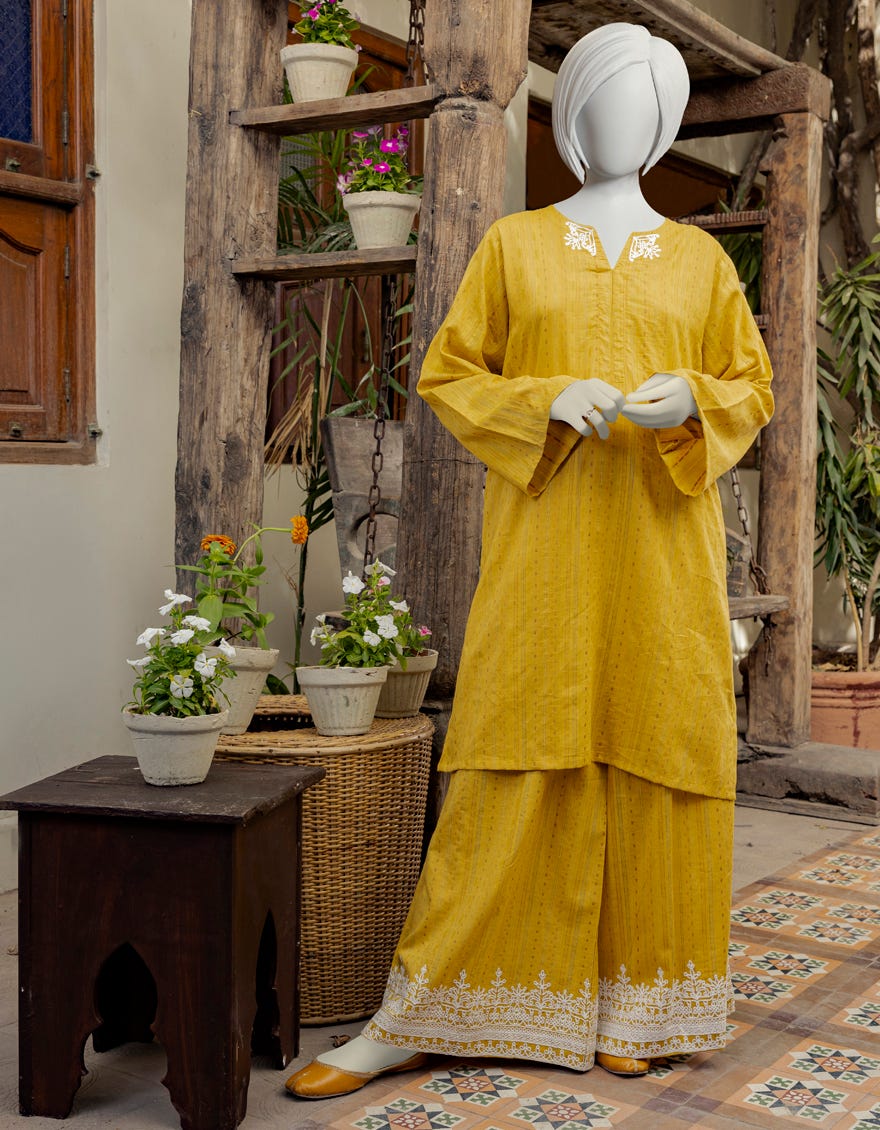 Yellow Dooriya Teens 2 Piece Stitched | Jgk-S-Ygtl-431-23