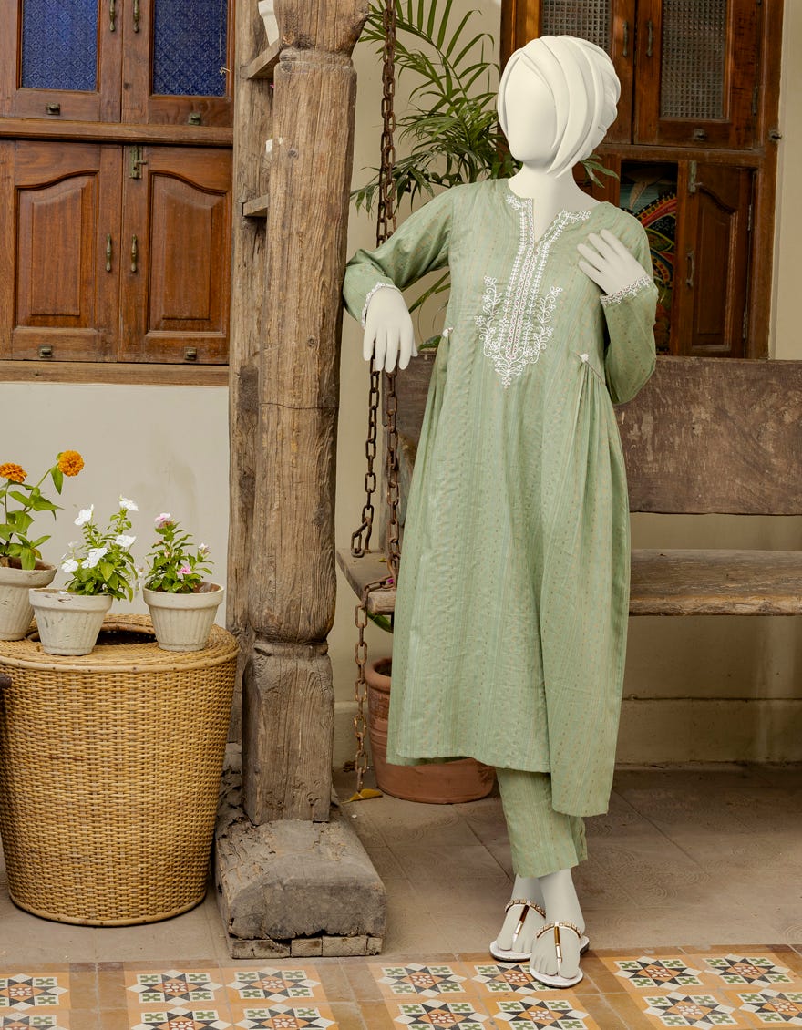 Green Dooriya Teens 2 Piece Stitched | Jgk-S-Ygtl-432-23