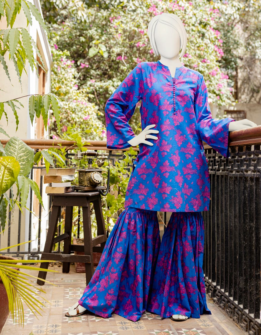 Blue Lawn Teens 2 Piece Stitched | Jgk-S-Ygtl-440-23