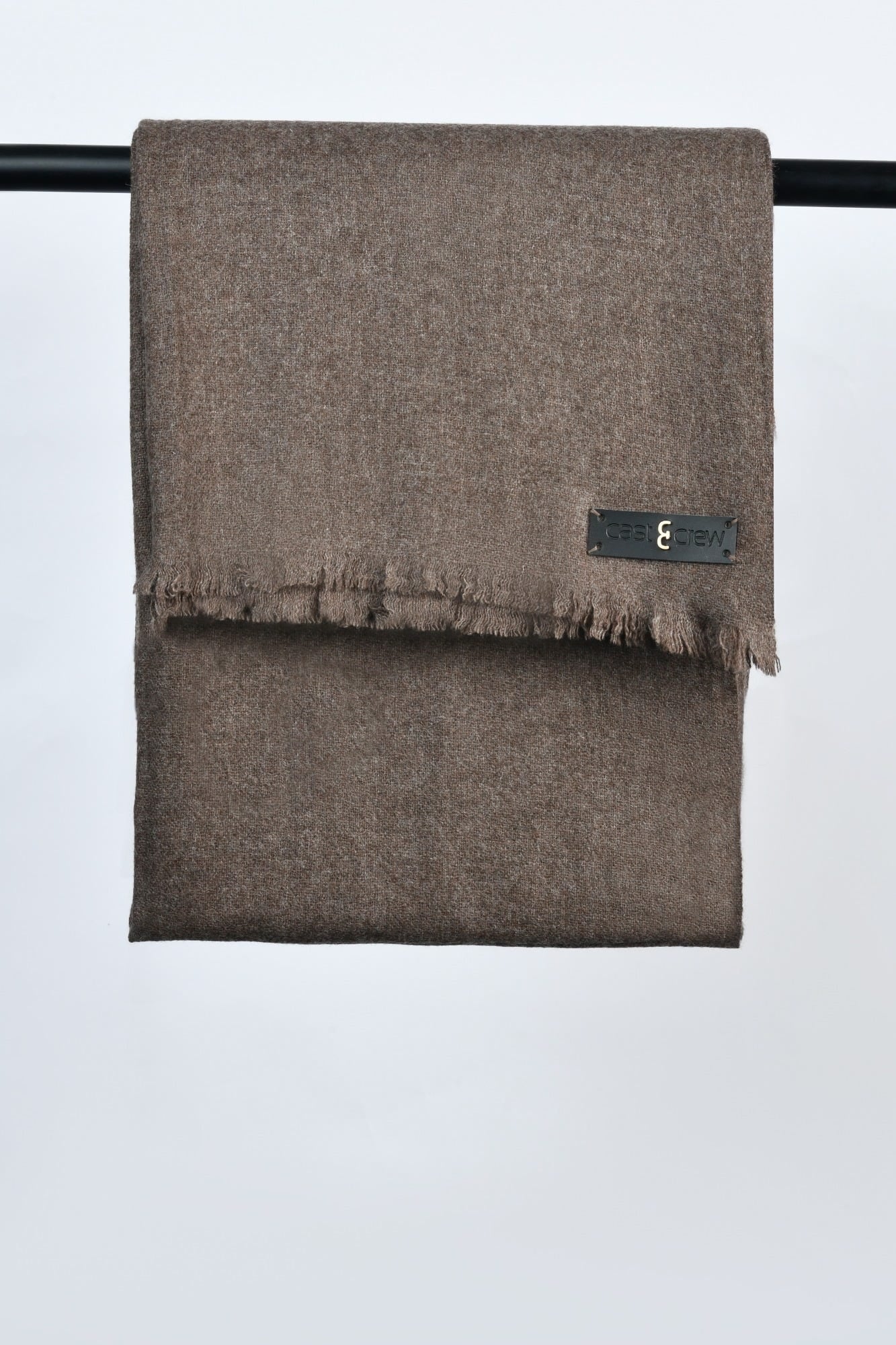 MOCHA BROWN YAK-WOOL SHAWL