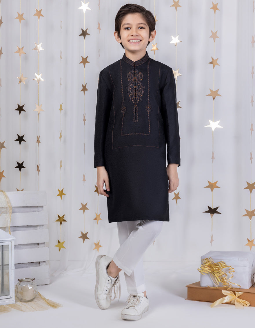 BLACK FORMAL KURTA