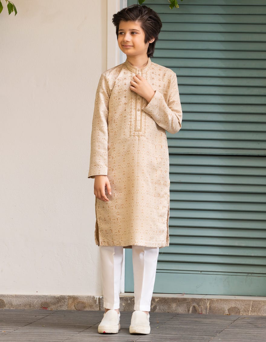 CREAM SPECIAL KURTA