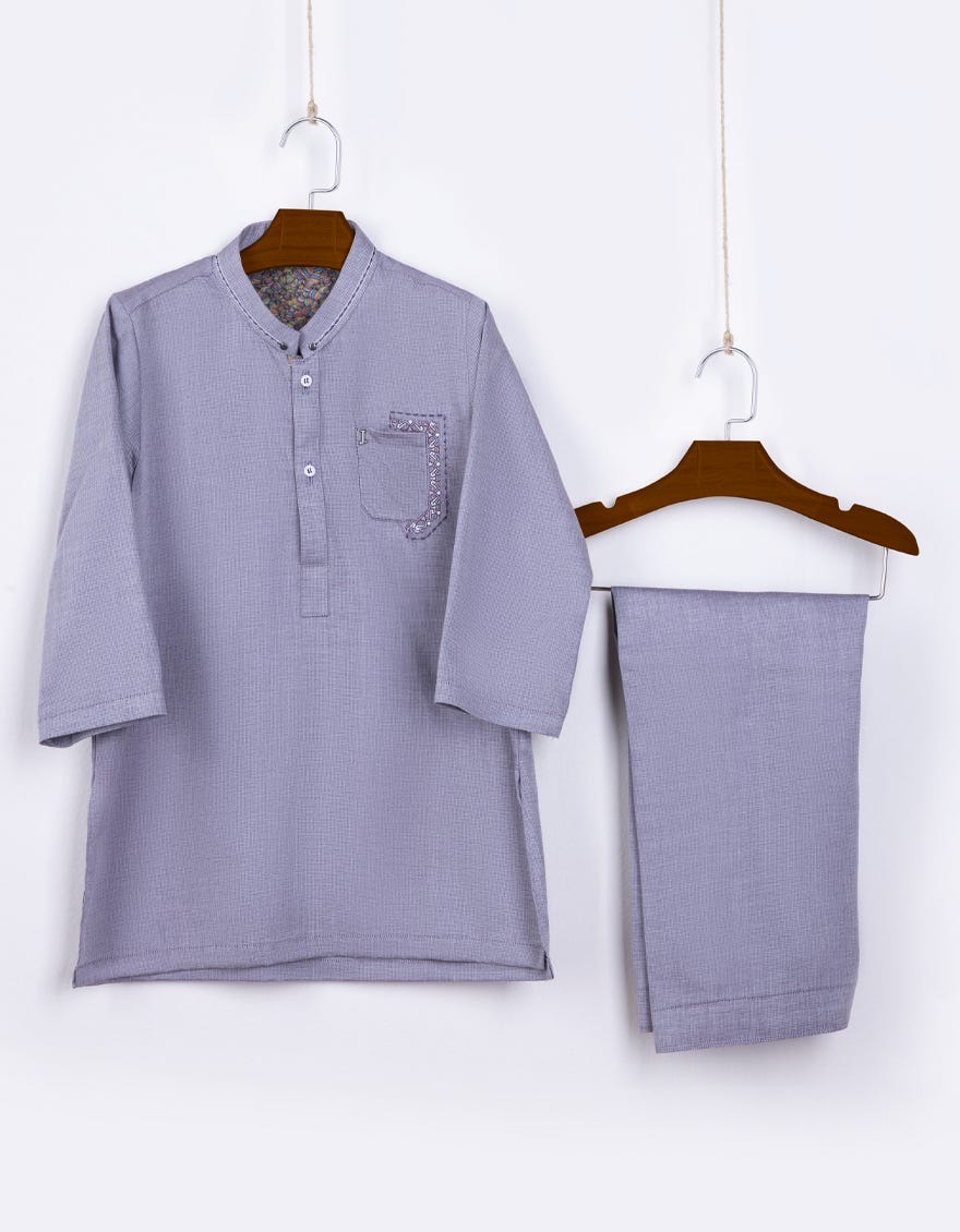 Lilac Cotton Kameez Shalwar | Jjiks-S-46072