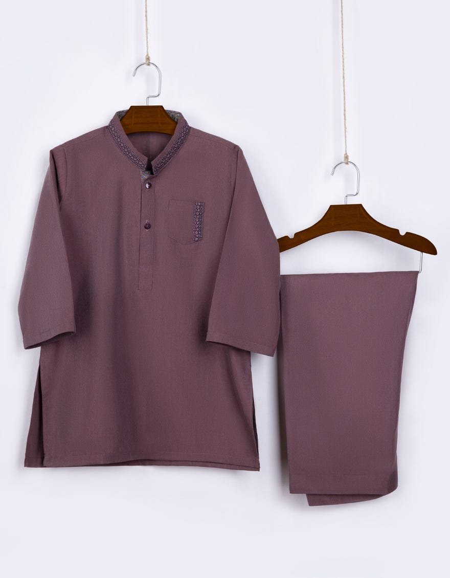 Liver Red Blended Kameez Shalwar | Jjiks-S-46077