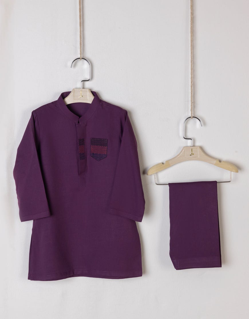 Indigo Blended Kameez Shalwar | Jjiks-S-46167