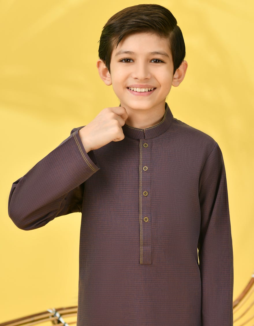 PURPLE COTTON KURTA | JCK-A-46231