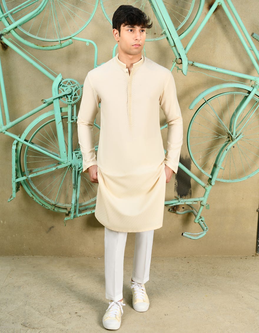 FAWN BLENDED KURTA | JTK-S-46236