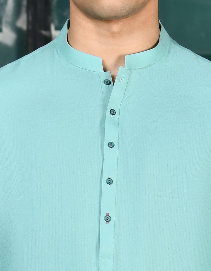 LIGHT GREEN COTTON KURTA | JTK-S-46251