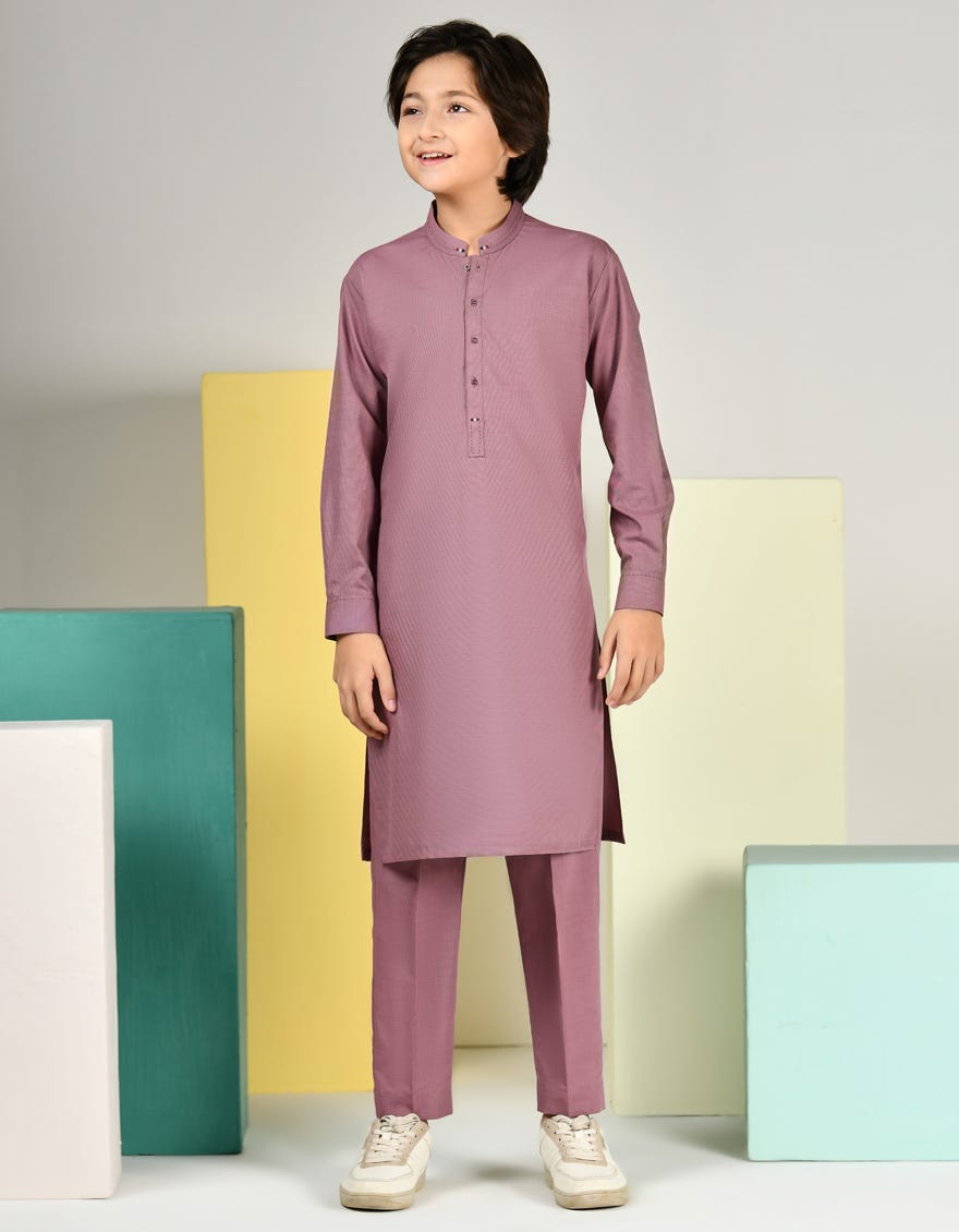 Light Purple Blended Kurta Pajama | Jckp-A-46395