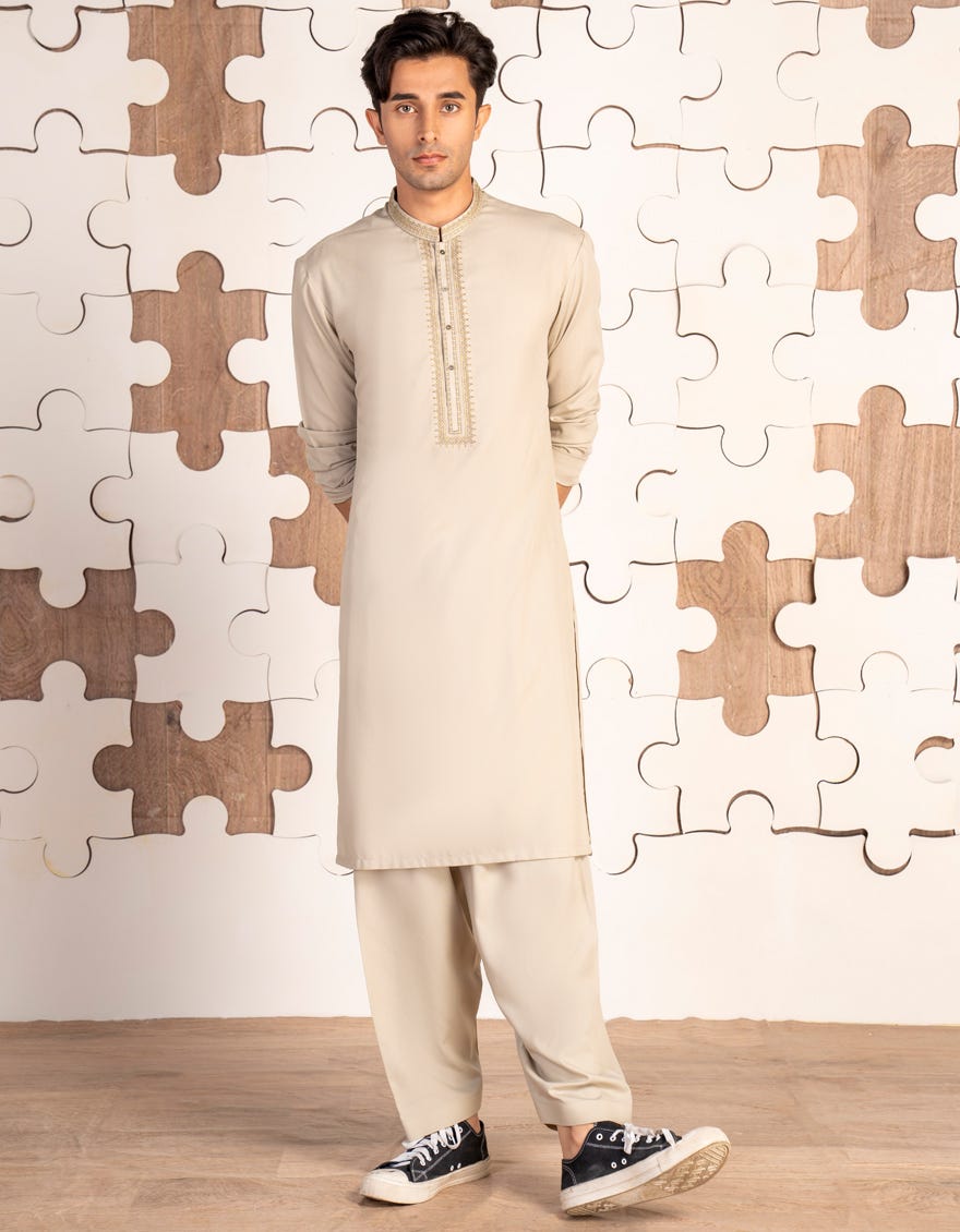 JADE GREEN BLENDED KAMEEZ SHALWAR | JTKS-A-46444