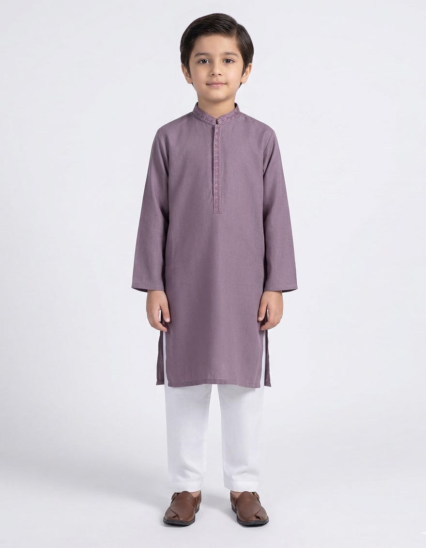 DULL PINK SEMI-FORMAL KURTA
