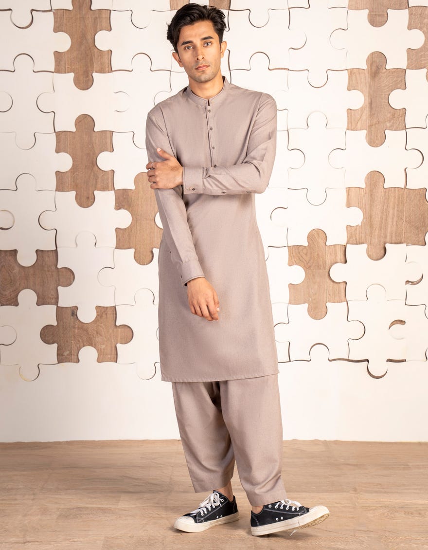 TEA PINK BLENDED KAMEEZ SHALWAR | JTKS-A-46476