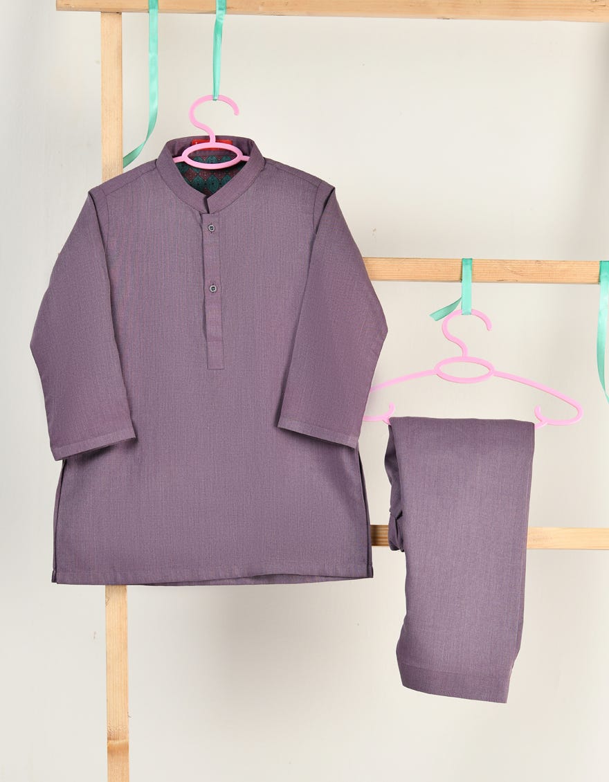 MAUVE BLENDED KAMEEZ SHALWAR | JJIKS-W-46490