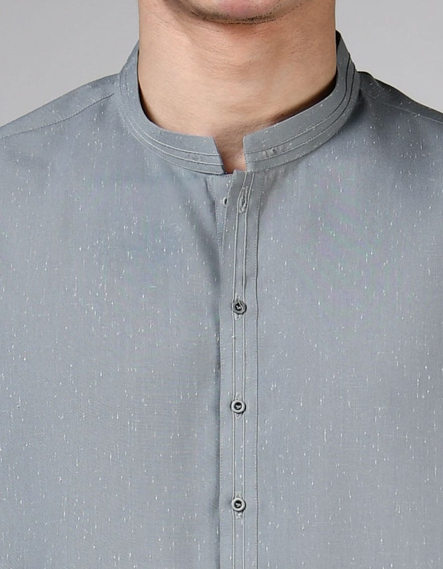 GREY BLENDED KAMEEZ SHALWAR | JTKS-A-46503