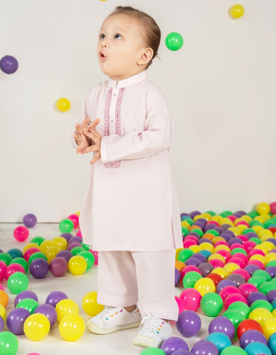 PINK BLENDED KAMEEZ SHALWAR | JJIKS-A-46525