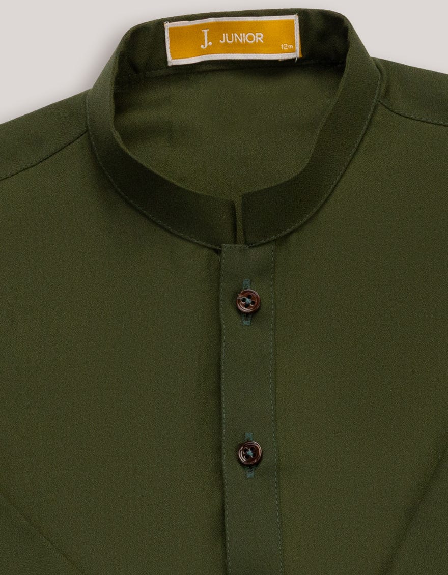 MIDNIGHT GREEN BLENDED KAMEEZ SHALWAR | JJIKS-A-46619