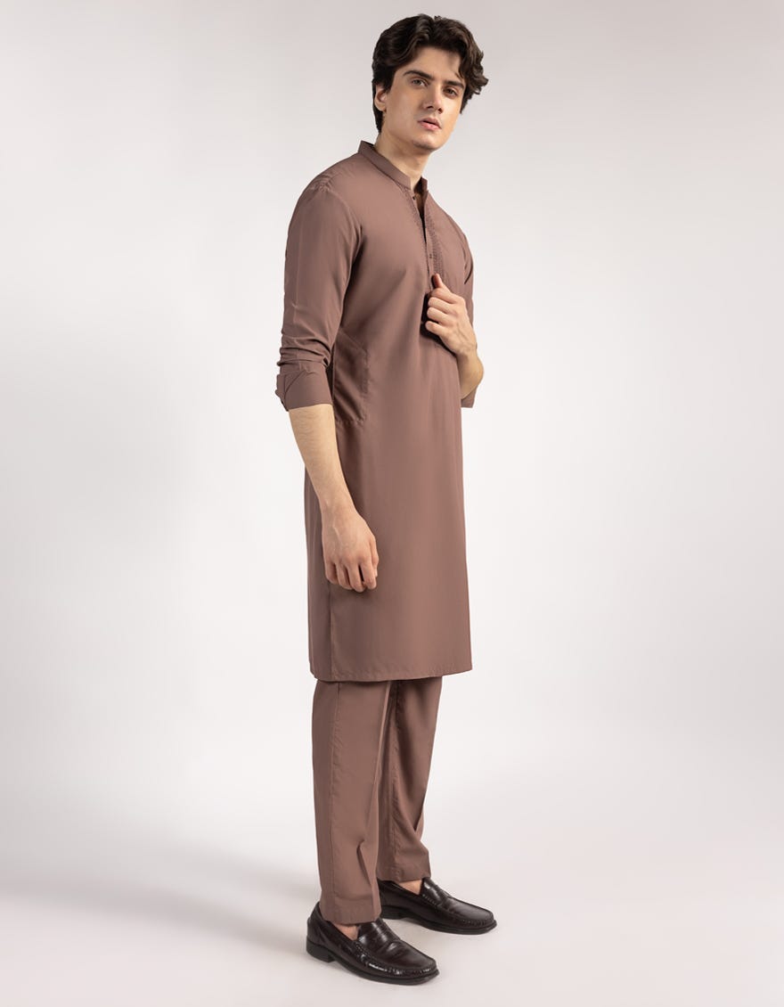 BROWN KURTA TROUSERS