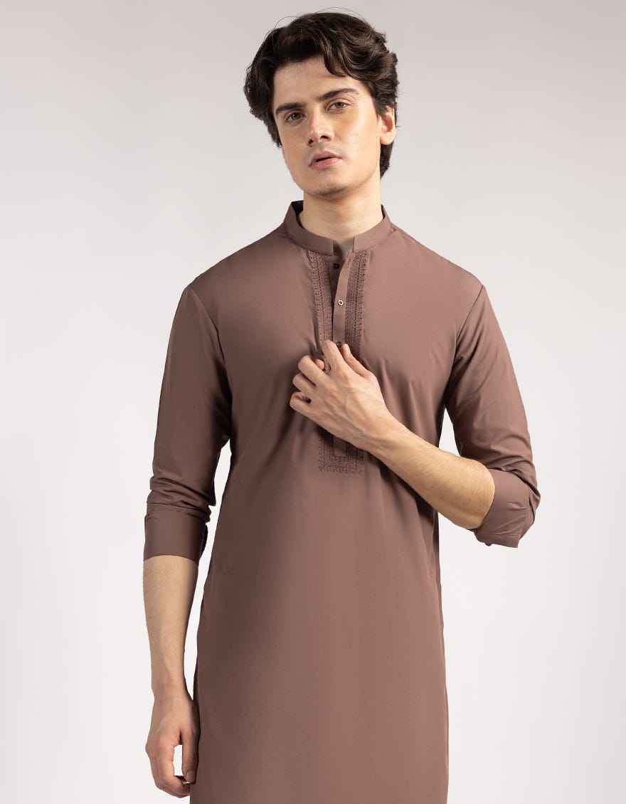 BROWN KURTA TROUSERS
