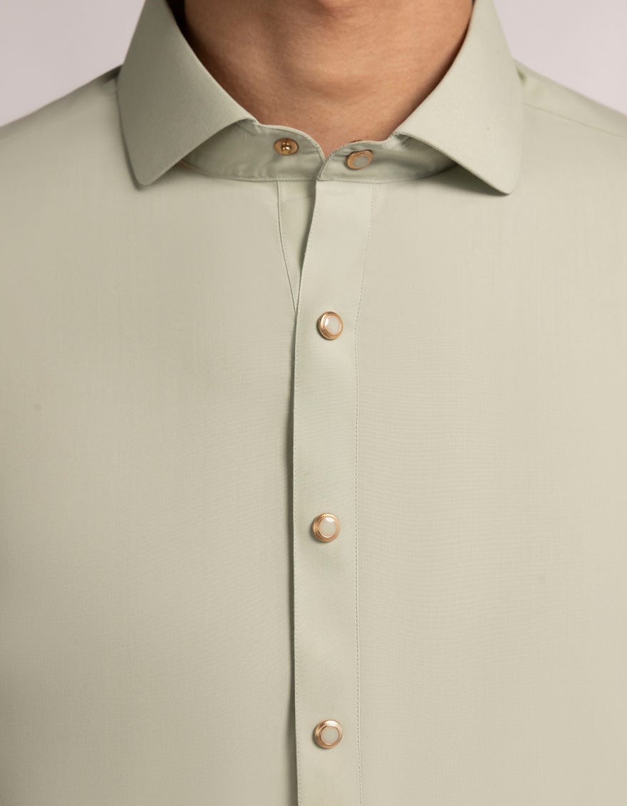 LIGHT GREEN PLAIN KAMEEZ SHALWAR
