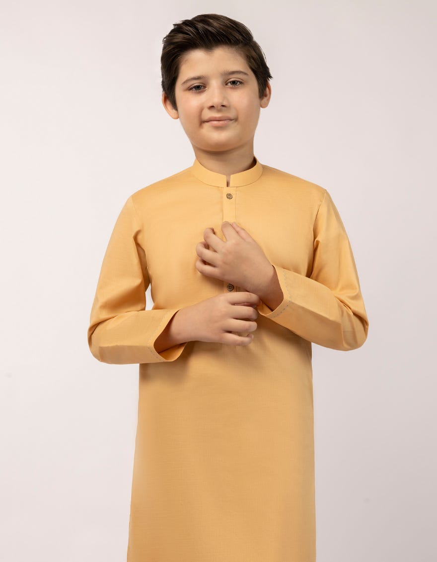 PEACH COTTON KAMEEZ SHALWAR