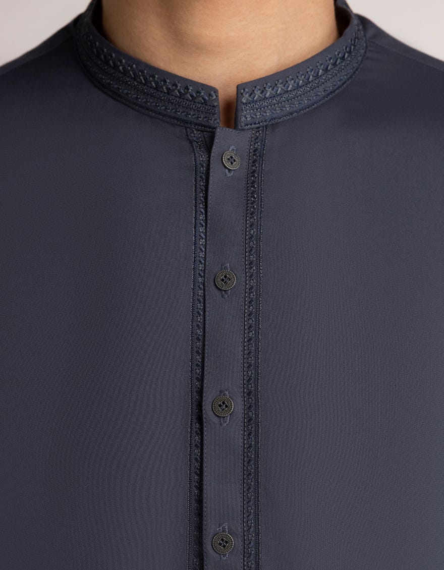 DARK GREY KURTA TROUSERS