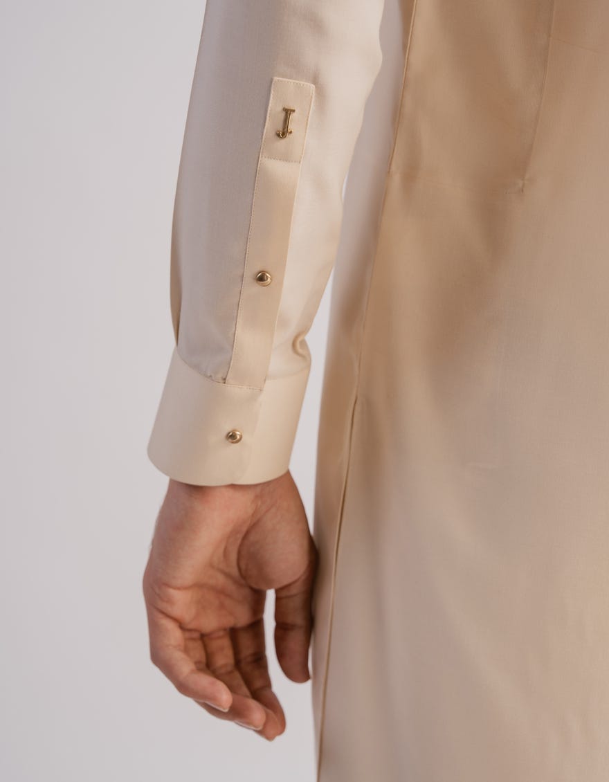 CREAM PLAIN KURTA TROUSERS
