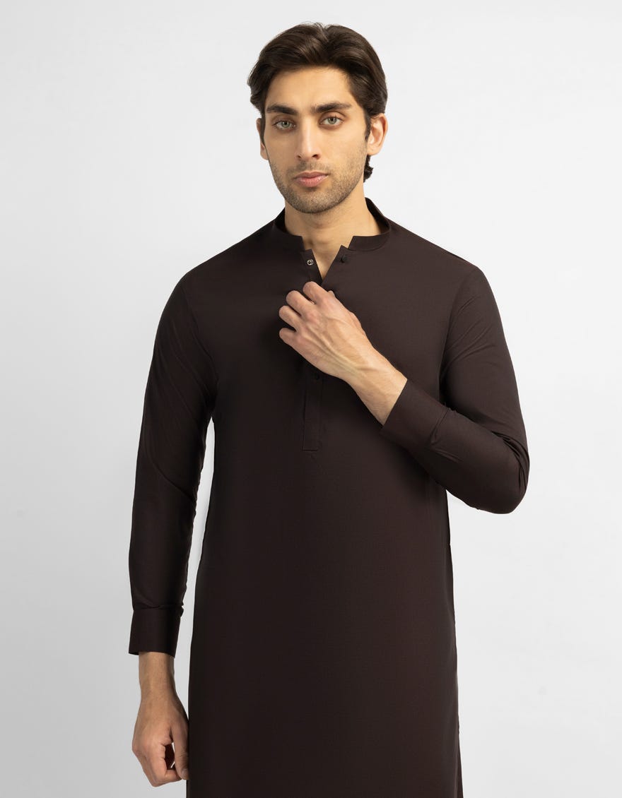 MAROON PLAIN KURTA TROUSERS