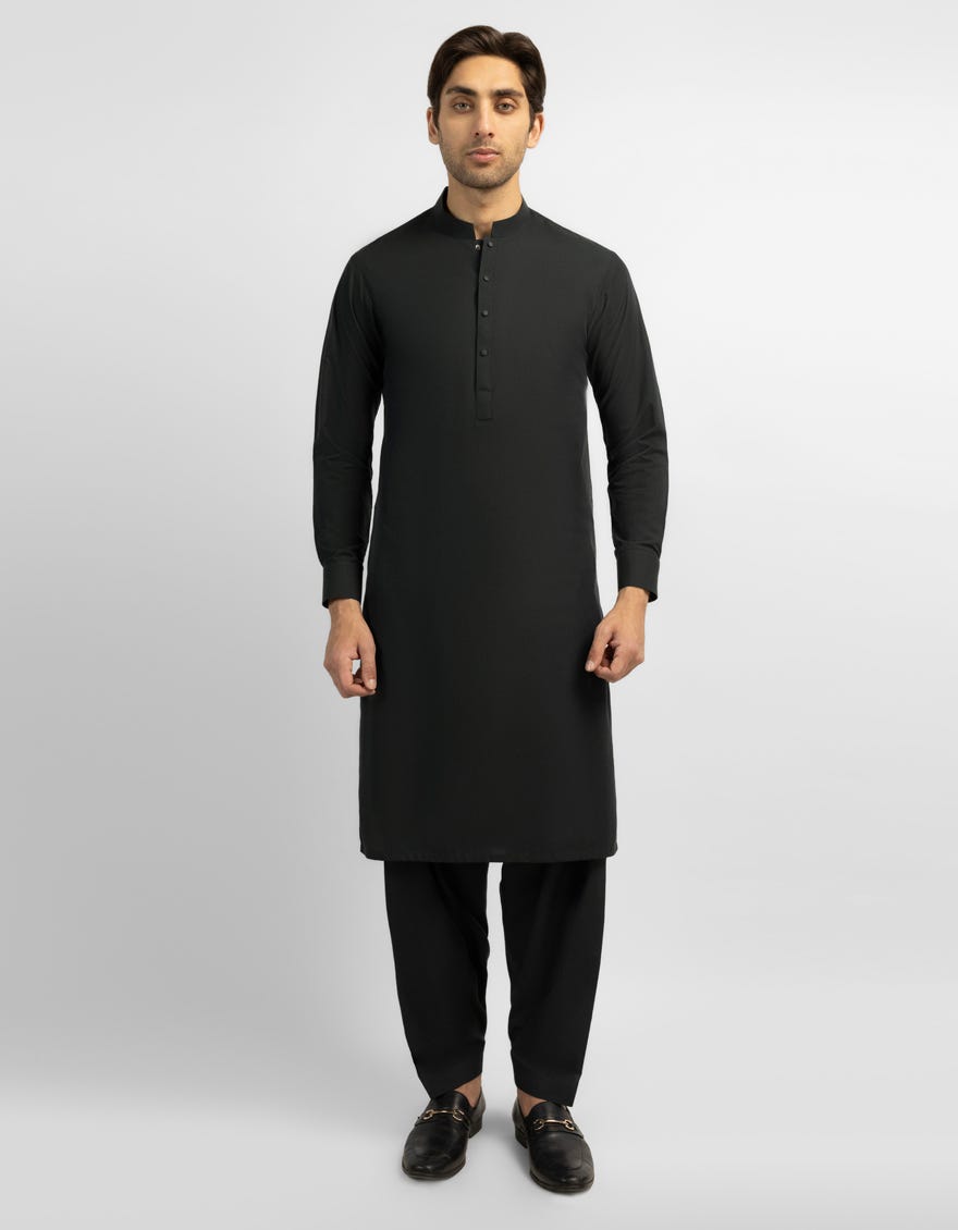 DARK GREEN PLAIN KAMEEZ SHALWAR