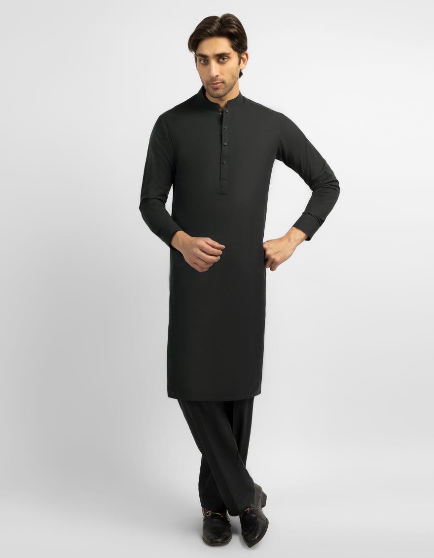 DARK GREEN PLAIN KURTA TROUSERS