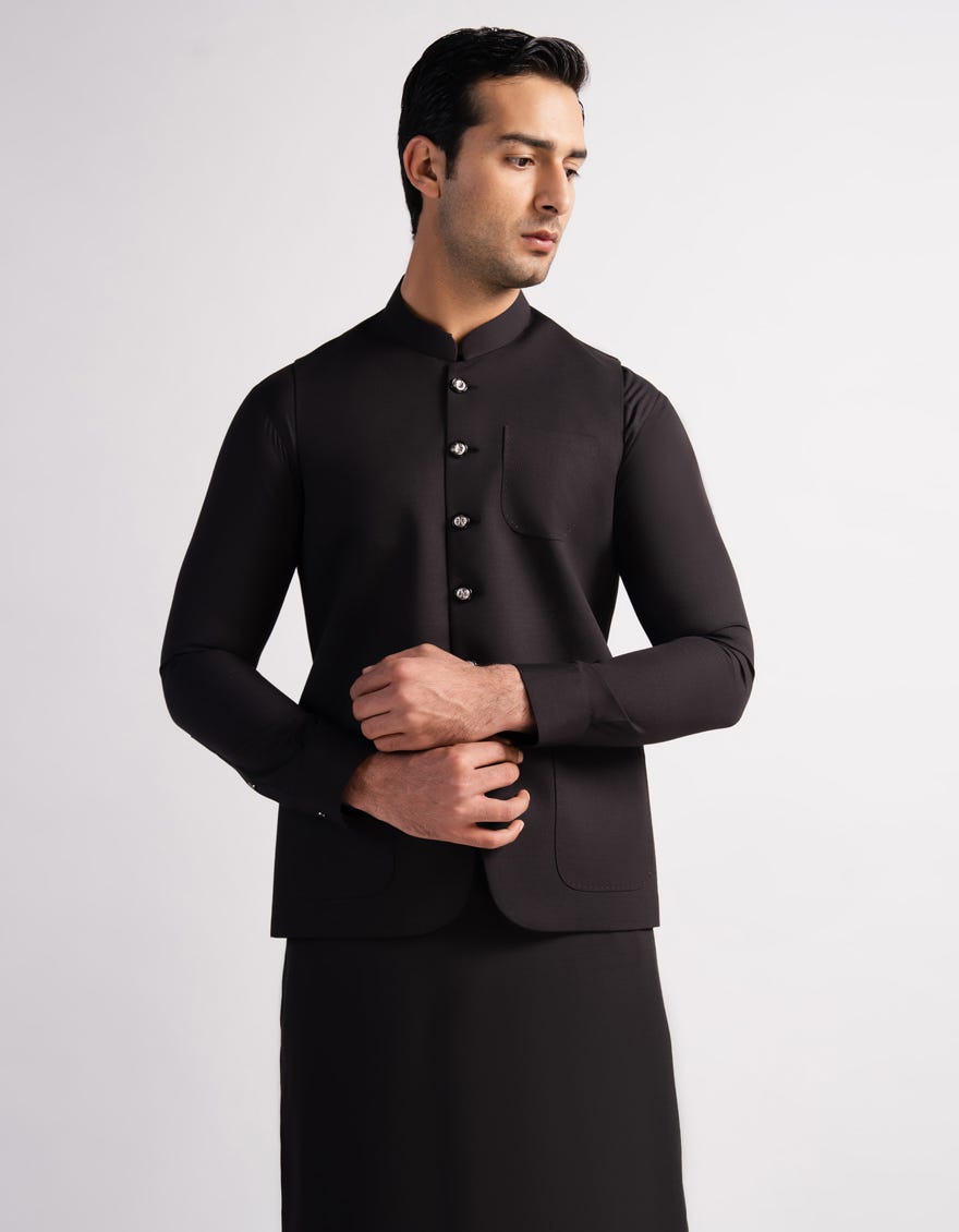 DARK BROWN EXCLUSIVE KAMEEZ SHALWAR