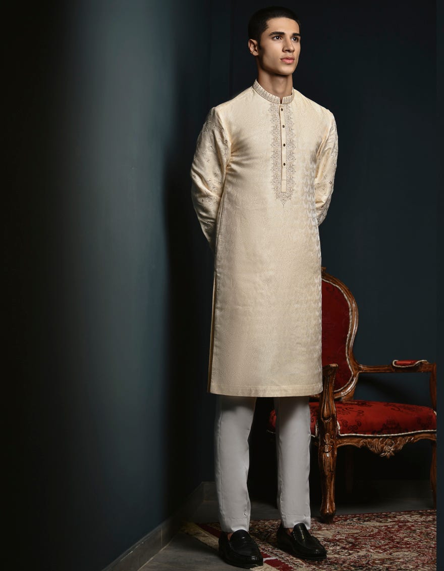Brown Formal Teen Boy's Kurta | Jtk-Sp-48038