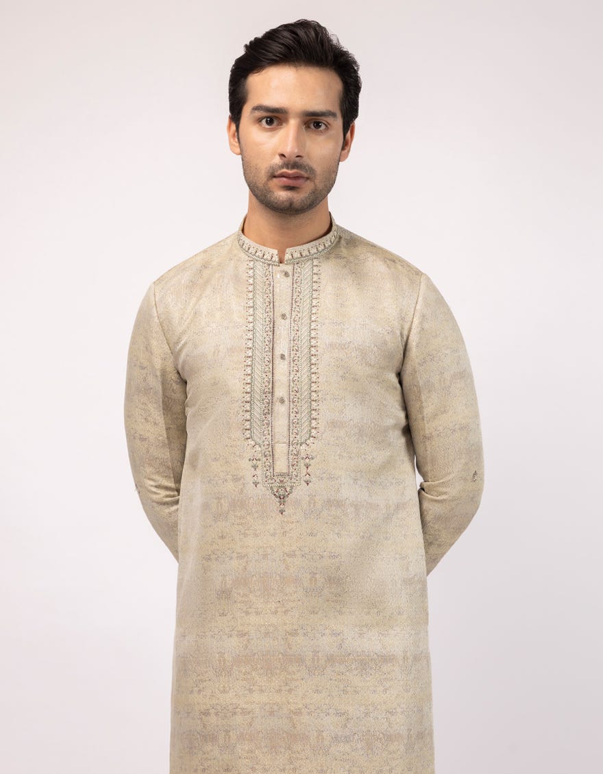 DULL GOLD FORMAL KURTA